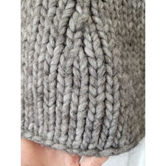 Jilsander Grey Chunky Knit V Neck Sweater M (40) - Picture 11 of 11